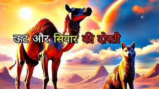 ऊट और सियार की कहानी || ut or siyar ki dosti || hindi kahani || #story || #storyhindi #kahani