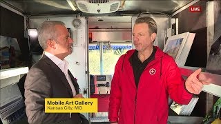 Mark tours a mobile art gallery