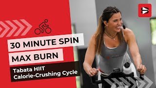 30 Minute HIIT Spin Class (MAX BURN Tabata) w/ Cat Kom | Amazing Workout for Fat Loss!!