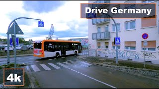 Relaxing Drive from Mannheim to Ludwigshafen (Germany's Ugliest City?) 4K