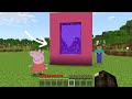 How to Build Peppa Pig Portal in Minecraft - Gameplay - Coffin Meme