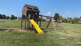 Swing set teardown time lapse