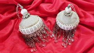 Easy Beaded Christmas Baubles