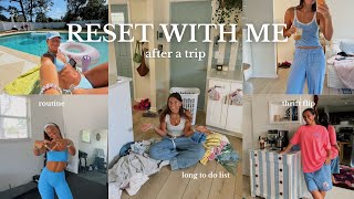 RESET AT HOME VLOG: back to routine after travel