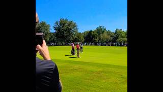 Jordan Speith hitting a good wedge shot