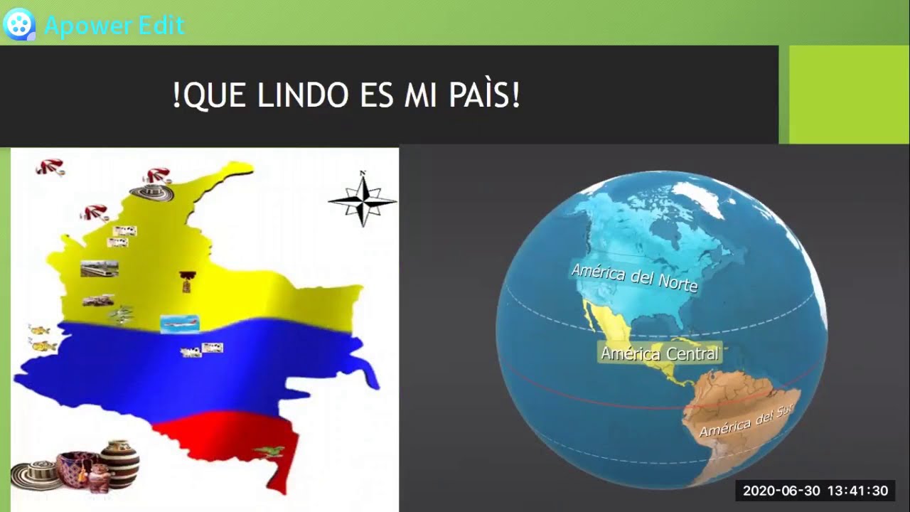 POSICIÓN GEOGRÁFICA Y ASTRONÒMICA DE COLOMBIA EN 3D. # ...