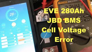 EVE 280Ah JBD BMS LiFePO4 Cell Voltage Problem