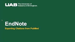 Exporting Citations from PubMed to EndNote