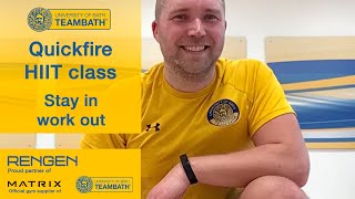 Exercise class - quickfire HIIT home workout