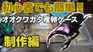 オオクワガタの産卵ケース制作(一部音声削除)