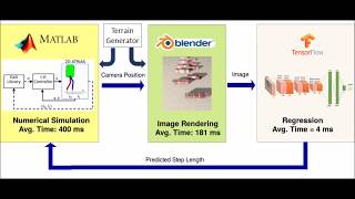 Deep Visual Perception for Dynamic Walking on Discrete Terrain