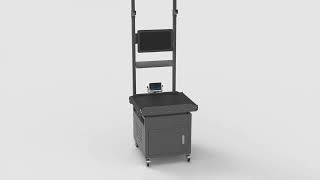 MonolithIoT Express Logistics Solution—Static DWS Dimensioning Weighing Scanning Equipment