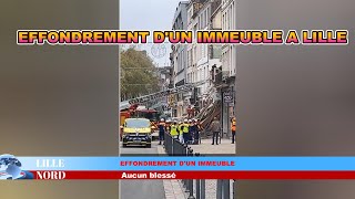 Effondrement d'un immeuble à Lille le 12 11 2022