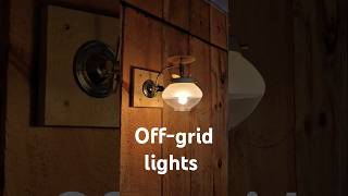 Electricity free lights.        #offgrid #vintage #homestead #oldschool #propane #cabin