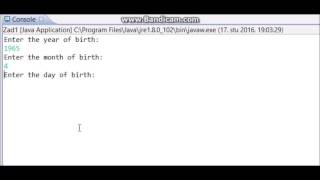 Java Age Calculator