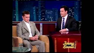 Jimmy Kimmel ran out of time for Matt Damon (2006)