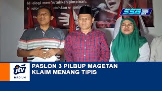 MAGETAN - Paslon 3 Pilbup Magetan Klaim Menang Tipis