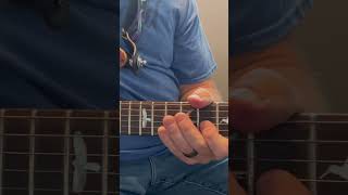 Simple A minor pentatonic scale guitar lick for rock and blues.