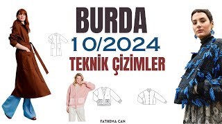 Burda 10/2024 Teknik Çizimler ve Tüm Resimler