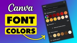 How to Change Font Color on Canva