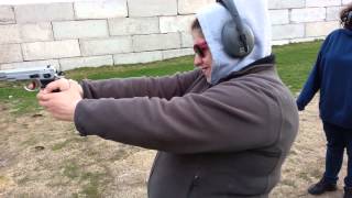 Mindy shoots CZ-75 9mm