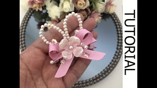 🎀 Hair Clip Pascoa - PAP - Orelhinha em pé - DIY Ribbon Bow