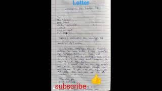 📚📙  formal letter to principal in school 📗📝