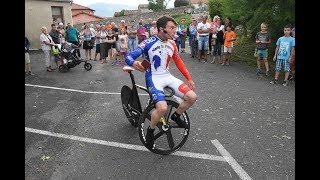 Clément Leroy, champion de vélo surplace