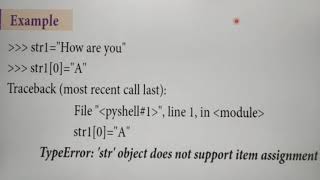 Modifying and deleting strings in python with example, part 3, in tamil, A. Jaya Mabel Rani/ AP