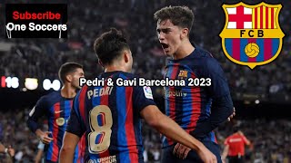 Pedri & Gavi Barcelona 2023 | #pedri #gavi #barcelona #laliga #ucl #football #soccer #nocopyright