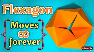 DIY moving paper Flexagon |how to make a moving flexagon out of paper| Lock down special fun origami