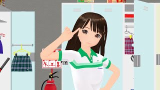 【MMD】テニスウェアのてとらさんで「可愛くなりたい」背景改修版