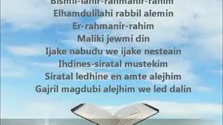 Suretu Fatiha, Ayatul Kursi,Suretu Ihlas,Felek Nas