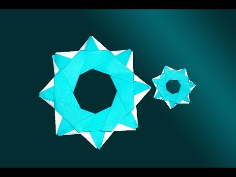 Easy Origami Christmas Snowflake! Christmas wreath Easy Origami Christmas Snowflake! Christmas wreath