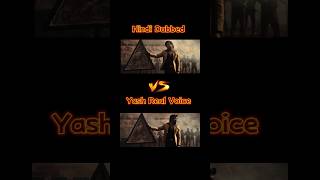 kgf chapter 2 real voice vs hindi dubbed - who is the best #shorts #kgr2 #yashrealvoice #kgfchapter3