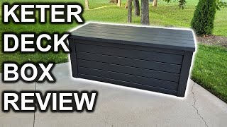Keter Westwood 150 Gallon Deck Box Review and Assembly Overview