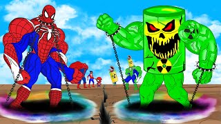 Evolution Of SPIDERMAN \u0026 SuperHeroes Vs MONSTER RADIATION [2025] : Ranked From Weakest To Strongest