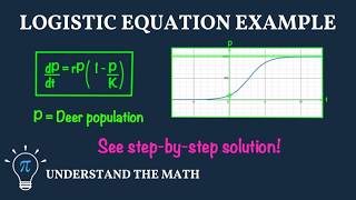 Logistic Growth Differential Equation Example (Deer Population Model)