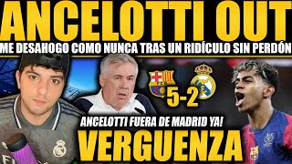 ¡ANCELOTTI NO PUEDE SEGUIR NI UN DÍA MAS EN MADRID! MADRIDISTA SE DESAHOGA TRAS LA PALIZA DEL BARÇA