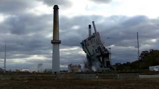 Watch the former Sappi Fine Paper plant come down from four angles