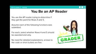 APCSP Create PT Algorithm & Function Requirements