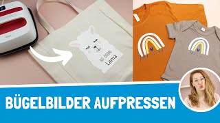 Wie bringt man Bügelbilder mit der Cricut Easy Press an?