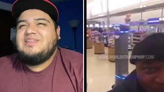 Racist robot follows a Black man in the grocery store 😂