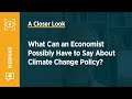 What Can an Economist Possibly Have to Say About Climate Change Policy?