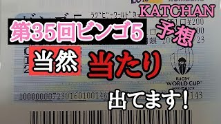 第35回ビンゴ5予想しました！