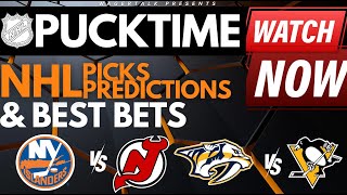 NHL Best Bets and Predictions | Predators vs Penguins | Bruins vs Capitals | PuckTime Apr 15