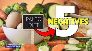 What are 5 negatives from the Paleo Diet?