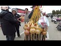 food at a thousand year old temple fair in henan province china chinese traditional market 4k