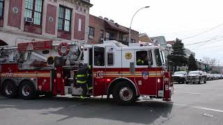 **VINTAGE MODEL 66G SIREN!** FDNY Engine 289 \u0026 Tower ladder 138 Respond to two Separate incidents.