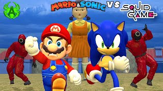 Mario and Sonic VS Squid Game (2025)